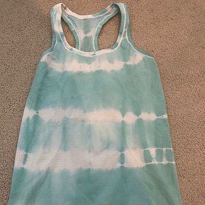 Tie dye racerback tank top